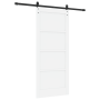Puerta Deslizante Juego de 2 Blanca y negra Madera, metal | Foro24.es | Tu tienda online para hogar, jardín y más Foro24.es
