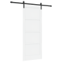 Puerta Deslizante  con Juego de Hardware Blanca 86x211 cm Madera Maciza Pino | Foro24.es | Tu tienda online para hogar, jardín y más Foro24.es