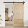 Puerta deslizante  con juego de hardware 93x202 cm de madera sólida de pino | Foro24.es | Tu tienda online para hogar, jardín y más Foro24.es