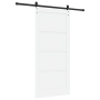 Puerta Deslizante  con Herrajes Blanca 93x202 cm Madera Maciza de Pino | Foro24.es | Tu tienda online para hogar, jardín y más Foro24.es