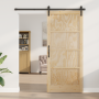 Puerta Deslizante  con Juego de Accesorios 93x211 cm Madera Maciza de Pino | Foro24.es | Tu tienda online para hogar, jardín y más Foro24.es