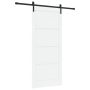 Puerta Deslizante  con Set de Hardware Blanca 93x211 cm Madera Sólida de Pino | Foro24.es | Tu tienda online para hogar, jardín y más Foro24.es