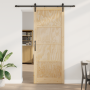 Puerta Deslizante  con Juego de Herrajes 93x232 cm de Madera Maciza de Pino | Foro24.es | Tu tienda online para hogar, jardín y más Foro24.es
