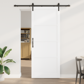 Puerta Deslizante con Herrajes Blanca 93x232 cm