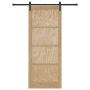Puerta Deslizante  con Juego de Herrajes 93x232 cm de Madera Maciza de Pino | Foro24.es | Tu tienda online para hogar, jardín y más Foro24.es