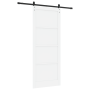 Puerta Deslizante  con Herrajes Blanca 93x232 cm de Madera de Pino Maciza | Foro24.es | Tu tienda online para hogar, jardín y más Foro24.es