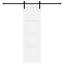 Puerta Corrediza con Set de Hardware Blancas 61x198.5 cm de Madera Maciza de Pino | Foro24.es | Tu tienda online para hogar, jardín y más Foro24.es