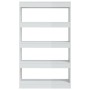 Glänzend weißes Holzwerkstoff-Regal/Unterteilungen 80x30x135 cm von vidaXL, Bücherregale und Regale - Ref: Foro24-811715, Pre...