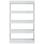 Shelving unit/divider in glossy white engineered wood, 80x30x135 cm by vidaXL, Bookcases and shelves - Ref: Foro24-811715, Pr...
