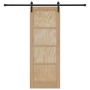 Puerta Deslizante  con Juego de Herrajes 73.5x198.5 cm Madera Maciza de Pino | Foro24.es | Tu tienda online para hogar, jardín y más Foro24.es