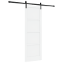 Puerta Deslizante Juego de 2 Blanca y negra Madera, Metal | Foro24.es | Tu tienda online para hogar, jardín y más Foro24.es