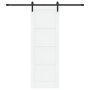 Puerta Deslizante Juego de 2 Blanca y negra Madera, Metal | Foro24.es | Tu tienda online para hogar, jardín y más Foro24.es