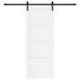 Puerta Corredera  con Juego de Herrajes Blanca 78x202 cm Madera Maciza de Pino | Foro24.es | Tu tienda online para hogar, jardín y más Foro24.es