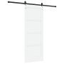Puerta Corredera  con Juego de Herrajes Blanca 78x202 cm Madera Maciza de Pino | Foro24.es | Tu tienda online para hogar, jardín y más Foro24.es