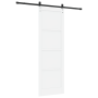 Puerta Deslizante  con Juego de Herrajes Blanca 78x232 cm de Madera Maciza de Pino | Foro24.es | Tu tienda online para hogar, jardín y más Foro24.es