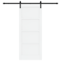 Puerta Deslizante  blanca 83x202 cm de madera maciza de pino con juego de herrajes | Foro24.es | Tu tienda online para hogar, jardín y más Foro24.es