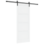 Puerta deslizante  con juego de herrajes blanca 83x211 cm madera de pino maciza | Foro24.es | Tu tienda online para hogar, jardín y más Foro24.es