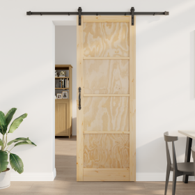 Puerta Corrediza con Juego de Hardware 83x232 cm