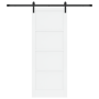 Puerta deslizante  con juego de herrajes blanca 83x211 cm madera de pino maciza | Foro24.es | Tu tienda online para hogar, jardín y más Foro24.es