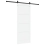 Puerta deslizante  con juego de herrajes blanca 83x211 cm madera de pino maciza | Foro24.es | Tu tienda online para hogar, jardín y más Foro24.es