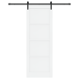Puerta Deslizante  con Herrajes Blanca 83x232 cm de Madera Maciza de Pino | Foro24.es | Tu tienda online para hogar, jardín y más Foro24.es