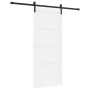 Puerta Deslizante  con Set de Hardware Blanca 86x198.5 cm Madera Maciza de Pino | Foro24.es | Tu tienda online para hogar, jardín y más Foro24.es