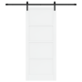 Puerta Deslizante  con Juego de Herrajes Blanca 86x211 cm Madera Maciza de Pino | Foro24.es | Tu tienda online para hogar, jardín y más Foro24.es