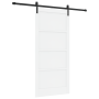Puerta Deslizante  con Juego de Herrajes Blanca 93x202 cm Madera Sólida de Pino | Foro24.es | Tu tienda online para hogar, jardín y más Foro24.es