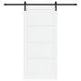 Puerta Deslizante  con Juego de Herrajes Blanca 93x202 cm Madera Sólida de Pino | Foro24.es | Tu tienda online para hogar, jardín y más Foro24.es