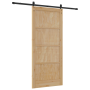Puerta Deslizante  con Juego de Hardware 93x211 cm de Madera Maciza de Pino | Foro24.es | Tu tienda online para hogar, jardín y más Foro24.es