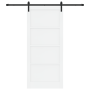Puerta Deslizante  con Set de Herrajes Blanca 93x211 cm Madera Maciza de Pino | Foro24.es | Tu tienda online para hogar, jardín y más Foro24.es