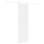 Puerta Deslizante  con Herrajes Blancos 61x198.5 cm Madera Maciza de Pino | Foro24.es | Tu tienda online para hogar, jardín y más Foro24.es