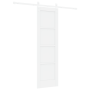 Puerta Deslizante  con Herrajes Blancos 61x198.5 cm Madera Maciza de Pino | Foro24.es | Tu tienda online para hogar, jardín y más Foro24.es