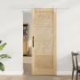 Puerta Deslizante  con Herrajes 73.5x198.5 cm Madera Sólida de Pino | Foro24.es | Tu tienda online para hogar, jardín y más Foro24.es