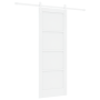 Puerta Deslizante  con Conjunto de Herrajes Blanca 73.5x198.5 cm Madera Maciza de Pino | Foro24.es | Tu tienda online para hogar, jardín y más Foro24.es