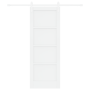 Puerta Deslizante  con Conjunto de Herrajes Blanca 73.5x198.5 cm Madera Maciza de Pino | Foro24.es | Tu tienda online para hogar, jardín y más Foro24.es
