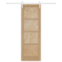 Puerta Deslizante  con Juego de Herrajes 73.5x211 cm Madera Sólida de Pino | Foro24.es | Tu tienda online para hogar, jardín y más Foro24.es