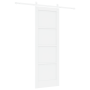 Puerta Deslizante con Set de Herrajes Blanca 73.5x211 cm Madera Maciza de Pino | Foro24.es | Tu tienda online para hogar, jardín y más Foro24.es