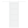 Puerta Corredera  con Accesorios Blanca 78x202 cm Madera Maciza de Pino | Foro24.es | Tu tienda online para hogar, jardín y más Foro24.es