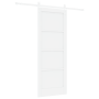 Puerta Corredera  con Accesorios Blanca 78x202 cm Madera Maciza de Pino | Foro24.es | Tu tienda online para hogar, jardín y más Foro24.es