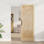 Puerta Deslizante  con Conjunto de Hardware 78x211 cm Madera Maciza de Pino | Foro24.es | Tu tienda online para hogar, jardín y más Foro24.es