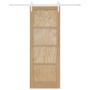 Puerta Deslizante  con Conjunto de Hardware 78x211 cm Madera Maciza de Pino | Foro24.es | Tu tienda online para hogar, jardín y más Foro24.es