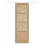 Puerta Deslizante  con hardware 78x232 cm de Madera Maciza de Pino | Foro24.es | Tu tienda online para hogar, jardín y más Foro24.es