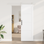 Puerta Deslizante  con Set de Herrajes Blanca 78x232 cm Madera Sólida Pino | Foro24.es | Tu tienda online para hogar, jardín y más Foro24.es