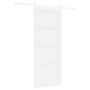 Puerta Deslizante con Conjunto de Herrajes Blanca 83x202 cm Madera Maciza de Pino | Foro24.es | Tu tienda online para hogar, jardín y más Foro24.es
