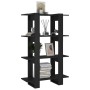 Bücherregal/Raumteiler schwarz 80x30x123,5 cm von vidaXL, Bücherregale und Regale - Ref: Foro24-811575, Preis: 49,94 €, Rabat...