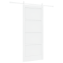 Puerta Corredera  con Juego de Accesorios Blanca 86x198.5 cm Madera Sólida Pino | Foro24.es | Tu tienda online para hogar, jardín y más Foro24.es
