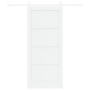 Puerta Corredera  con Juego de Accesorios Blanca 86x198.5 cm Madera Sólida Pino | Foro24.es | Tu tienda online para hogar, jardín y más Foro24.es