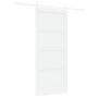 Puerta Corredera  con Juego de Accesorios Blanca 86x198.5 cm Madera Sólida Pino | Foro24.es | Tu tienda online para hogar, jardín y más Foro24.es