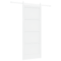 Puerta deslizante  con accesorios blanca 86x211 cm de pino macizo | Foro24.es | Tu tienda online para hogar, jardín y más Foro24.es
